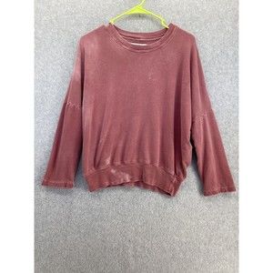 Rivet & Thread Women's Relaxed Pullover Sweater Distressed Size XS USA Made